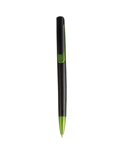 Penna a sfera a scatto colori metallizzati Verde