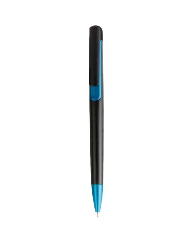 Penna a sfera a scatto colori metallizzati Celeste