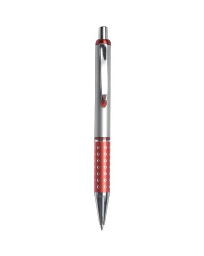 Penna a sfera con decori sull'impugnatura Rosso
