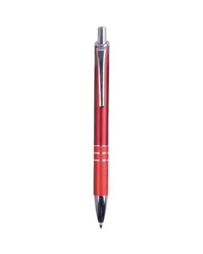 Penna in plastica con clip in metallo Rosso