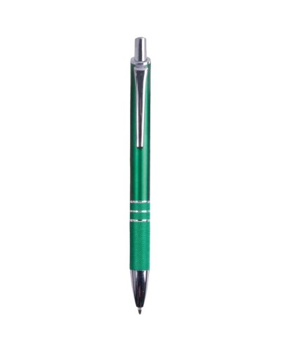 Penna in plastica con clip in metallo Verde