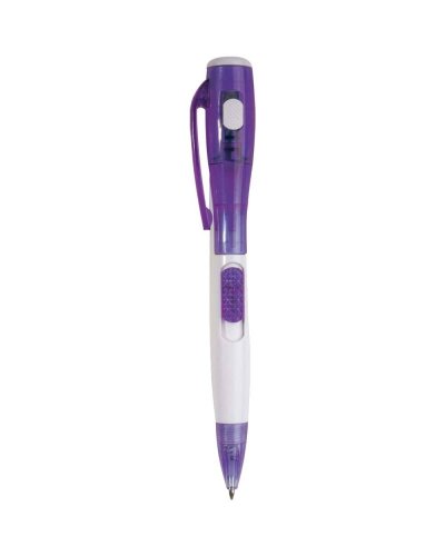 Penna in plastica con luce Violetto