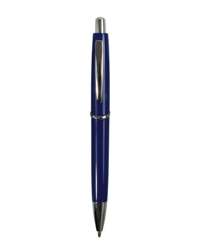 Penna a sfera a scatto Blu scuro -  Refill Blu