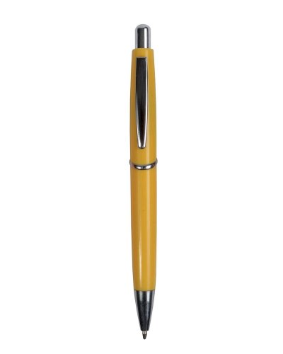 Penna a sfera a scatto Giallo - Refill Nero