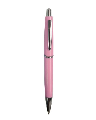 Penna a sfera a scatto Rosa - Refill Nero