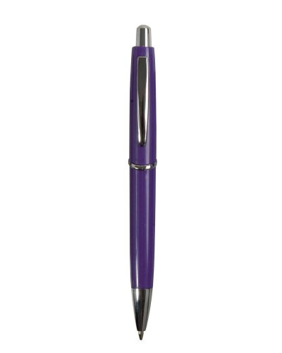 Penna a sfera a scatto Viola - Refill Nero
