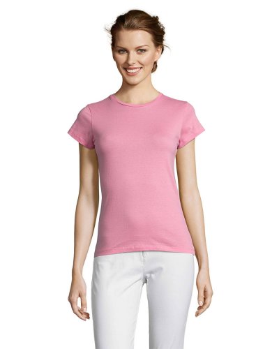 T-shirt donna girocollo Miss Rosa Orchidea