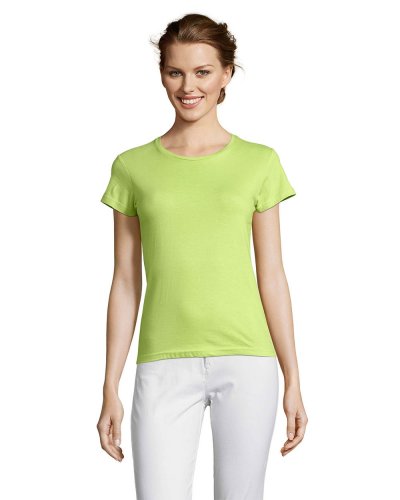 T-shirt donna girocollo Miss Verde Mela