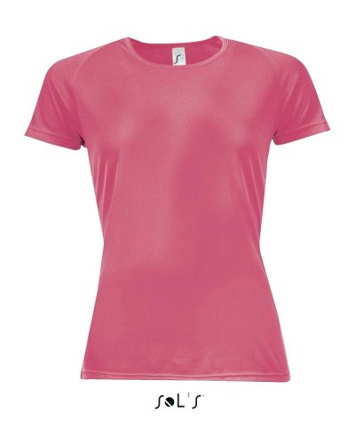 T-shirt Sporty traspirante Corallo Fluo