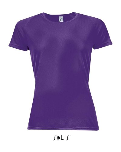 T-shirt Sporty traspirante Viola Scuro