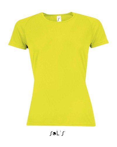 T-shirt Sporty traspirante Giallo Fluo