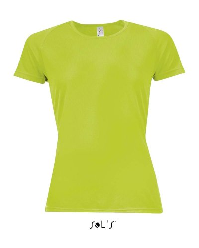 T-shirt Sporty traspirante Verde Fluo