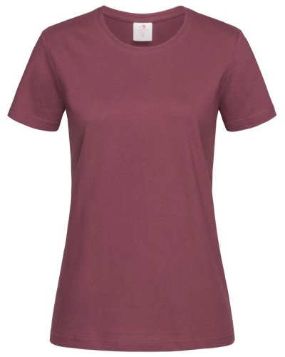 T-shirt donna Classic Fitted Burgundy red