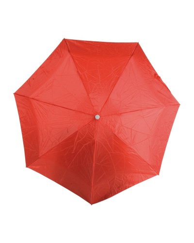 Mini ombrello pieghevole con custodia semi-rigida Rosso