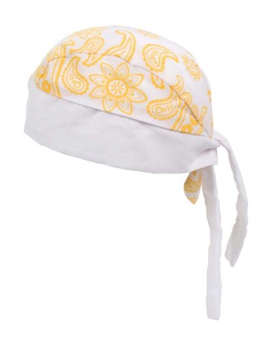 Bandana con disegni cachemere Giallo