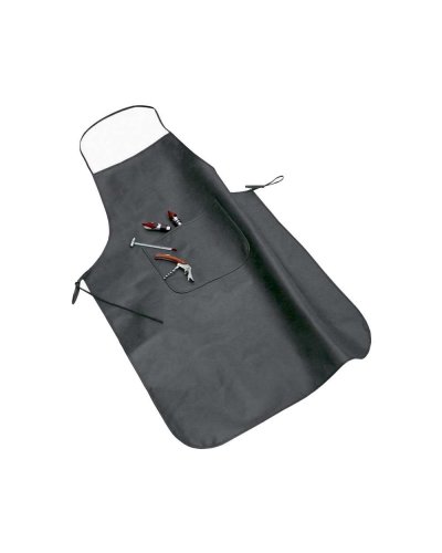 Grembiule in cotone poliestere  con tasca frontale Nero