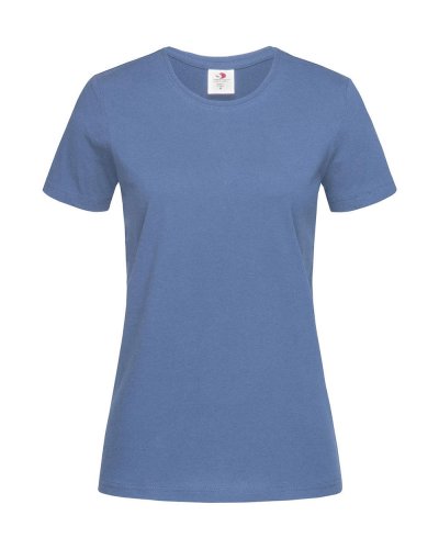T-shirt donna Classic Fitted Denim Blue