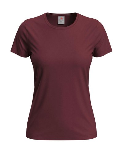 T-shirt donna Classic Fitted Bordeaux