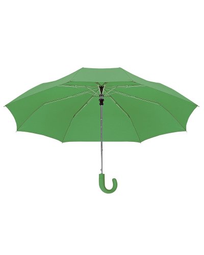 Mini ombrello automatico con manico gommato Verde