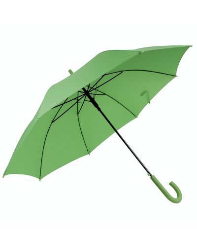 Ombrello automatico con manico e puntale gommati Verde