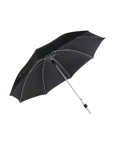 Ombrello automatico con manico in alluminio Nero