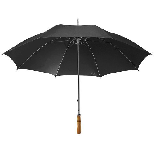Golf XL Regenschirm aus Polyester, Stahl und Holzgriff