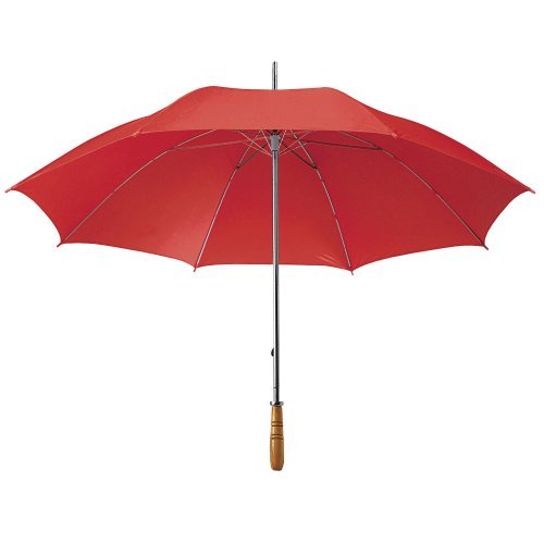 Golf XL Regenschirm aus Polyester, Stahl und Holzgriff