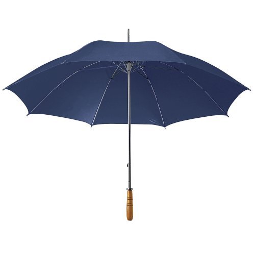 Golf XL Regenschirm aus Polyester, Stahl und Holzgriff