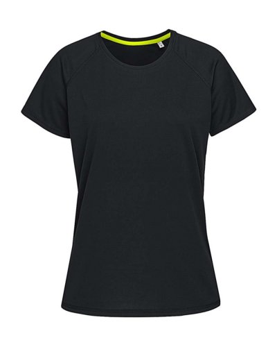 T-shirt donna Active 140 Raglan Black Opal