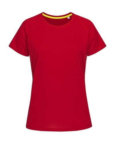 T-shirt donna Active 140 Raglan Crimson red