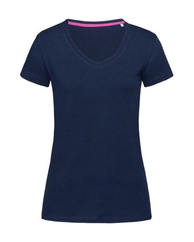 T-shirt donna Claire con scollo a V Blue Midnight