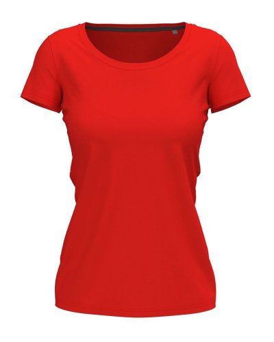T-shirt girocollo donna Claire Scarlet Red