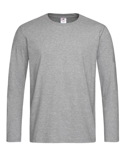 T-shirt Comfort 185 maniche lunghe Grey Heather