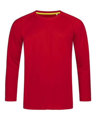 T-shirt Active 140 manica lunga Crimson red