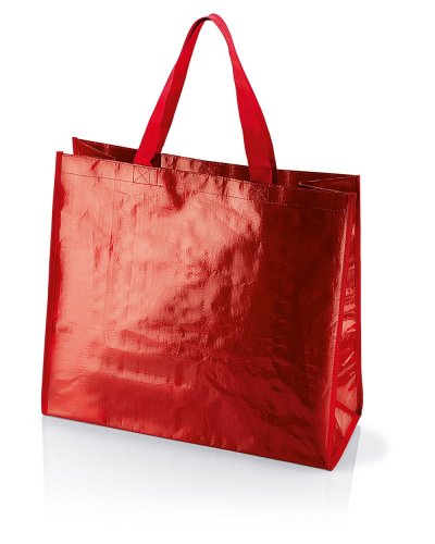 Shopper in polipropilene laminato Nori Rosso