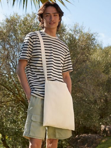 Shopper Tracolla Sling Tote in Cotone 34x40 cm 8L