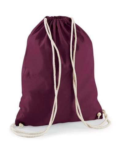 Sacca Cotton Gymsac Burgundy