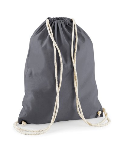 Sacca Cotton Gymsac Graphite Grey