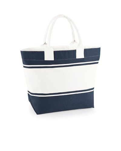 Borsa mare Canvas Deck Bag Navy/off white