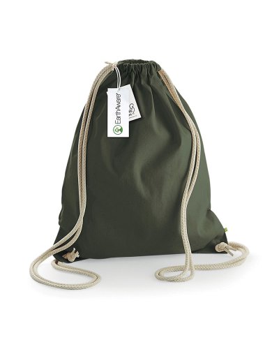 Sacca in Cotone Canvas Organico Olive green
