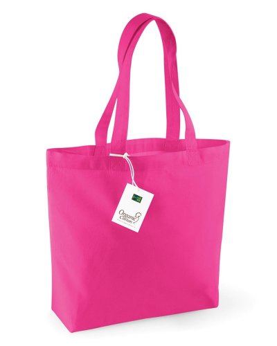 Shopper in Cotone Organico Fuchsia