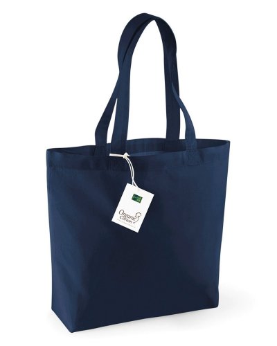 Shopper in Cotone Organico French Navy