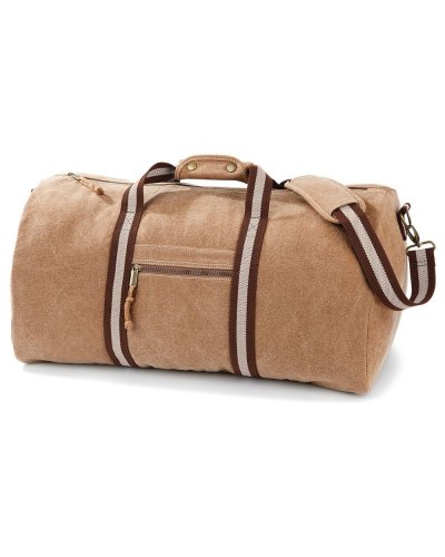 Borsone Vintage Canvas Holdall Sahara