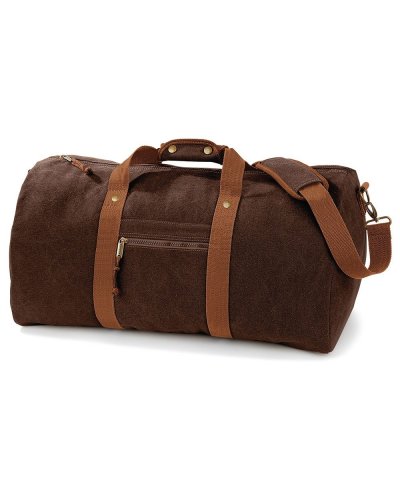 Borsone Vintage Canvas Holdall Vintage brown
