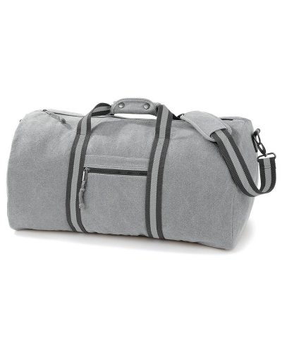 Borsone Vintage Canvas Holdall Vintage light grey