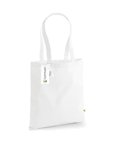 Shopper in Cotone Canvas Organico White