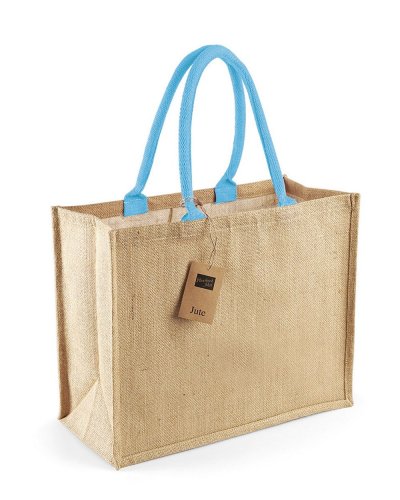 Shopper Juta Classic Natural/Surf Blue