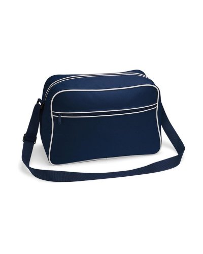 Borsa Retro French Navy/White