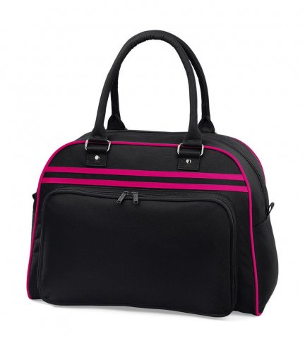 Borsa Retro Bowling Bag Black/Fuchsia