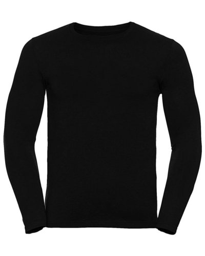 T-shirt uomo HD maniche lunghe Nero